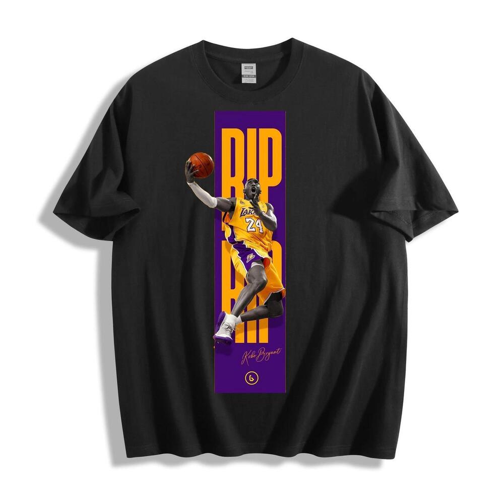 Rip Kobe Bryant T-Shirt - Purple Gold Tribute Art Unisex Tee